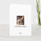 Engel met Banner 1522 Feestdagen Kaart (Achterkant)