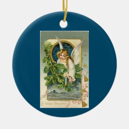  engel met bericht keramisch ornament (Voorkant)