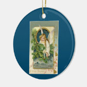  engel met bericht keramisch ornament (Links)