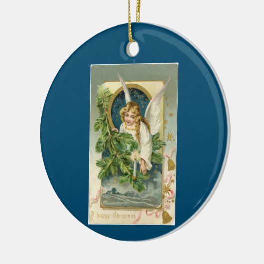  engel met bericht keramisch ornament (Links)