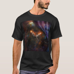 Engel met brandende vleugels t-shirt
