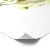  engel met Christelijk kruis Poster (Hoek)