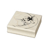 ENGEL MET CRESCENT MOON RUBBER STEMPEL (Stempel)