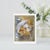 Engel met dieren briefkaart (Staand voorkant)