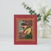 Engel met een luit kaart (Staand voorkant)