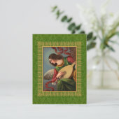 Engel met een luit kaart (Staand voorkant)