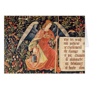 Engel met een spons bevestigd aan een staaf