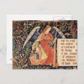 Engel met een spons bevestigd aan een staaf briefkaart (Voorkant / Achterkant)