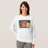 Engel met een spons bevestigd aan een staaf t-shirt (Voorkant volledig)