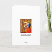 Engel met een Trompet Feestdagen Kaart (Achterkant)