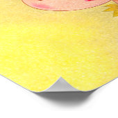 Engel met gele haren. poster (Hoek)