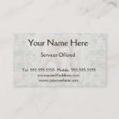 Engel met gele rozen Visitekaartje (Achterkant)