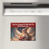 Engel met geschenken Kerstmagneet Magneet (Insitu (Vaatwasser))