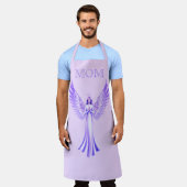 Engel Met Glitterende Vleugels | Roze En Paarse Mo Schort (Gedragen)