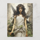 Engel met grijze vleugels briefkaart (Voorkant)