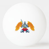 Engel met groot zwaard pingpongbal (Achterkant)