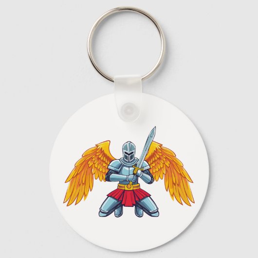 Engel met groot zwaard sleutelhanger (Voorkant)