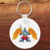 Engel met groot zwaard sleutelhanger (Achterkant)