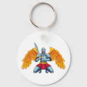 Engel met groot zwaard sleutelhanger (Achterkant)