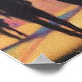 Engel met Halo Roken op stedelijke straat Poster (Hoek)