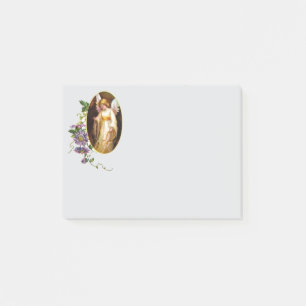 Engel Met Harp En Clematis Bloemen Post-it® Notes