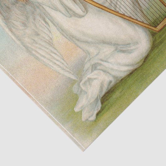 Engel met harp tissuepapier (Detail)