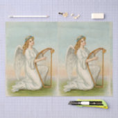 Engel met harp tissuepapier (Craft)