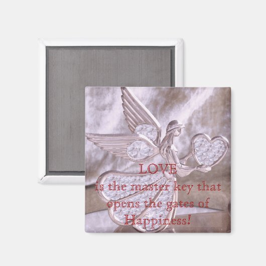 Engel met hart magneet (Voorkant / Achterkant)