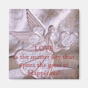 Engel met hart magneet