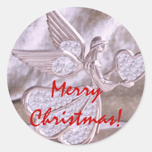 Engel met hart Sticker (Voorkant)