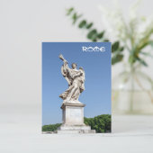 Engel met het kruis bij de Sant'Angelo-brug - Rome Briefkaart (Staand voorkant)