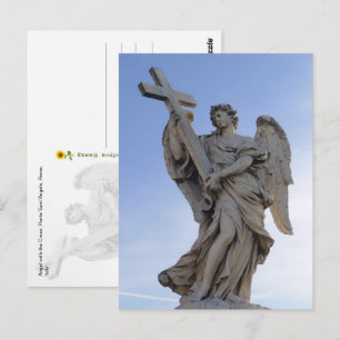 Engel met het Kruis, Rome, Italië - Briefkaart