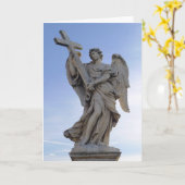 Engel met het Kruis, Rome, Italië - Kaart (Gele Bloem)