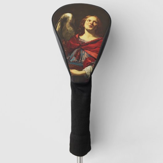 Engel met het vat en de handdoek golfheadcover (Voorkant)