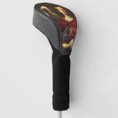 Engel met het vat en de handdoek golfheadcover (Schuin)