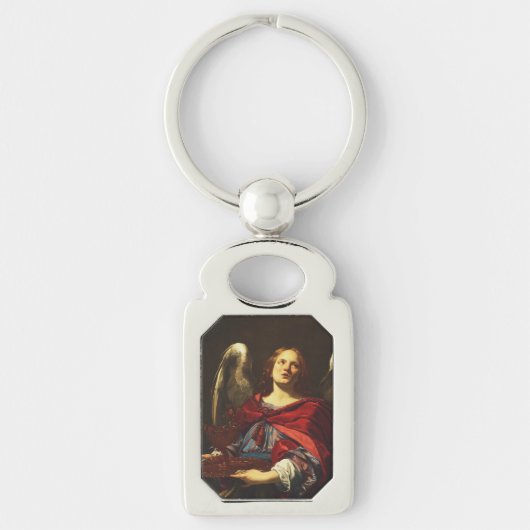 Engel met het vat en de handdoek sleutelhanger (Voorkant)