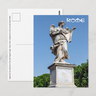 Engel met het Zweetdoek - Sant'Angelo-brug, Rome Briefkaart