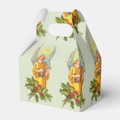 Engel met hulst en mandoline bedankdoosjes (Achterkant)