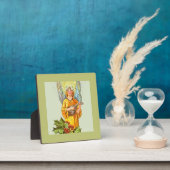 Engel met hulst en mandoline fotoplaat (Insitu)