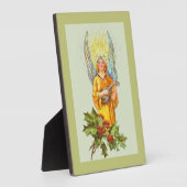 Engel met hulst en mandoline fotoplaat (Zijkant)