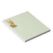 Engel met hulst en mandoline notitieblok (Schuin)