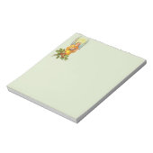 Engel met hulst en mandoline notitieblok (Linkerzijde)