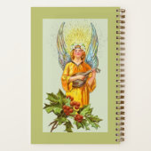Engel met hulst en mandoline notitieboek (Achterkant)