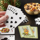 Engel met hulst en mandoline pokerkaarten (Insitu)