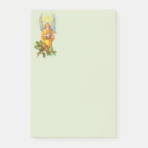 Engel met hulst en mandoline post-it® notes