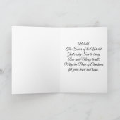 engel met Jezus vakantie Kaart (Binnen)