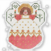 Engel met kaarsen sticker (Voorkant)