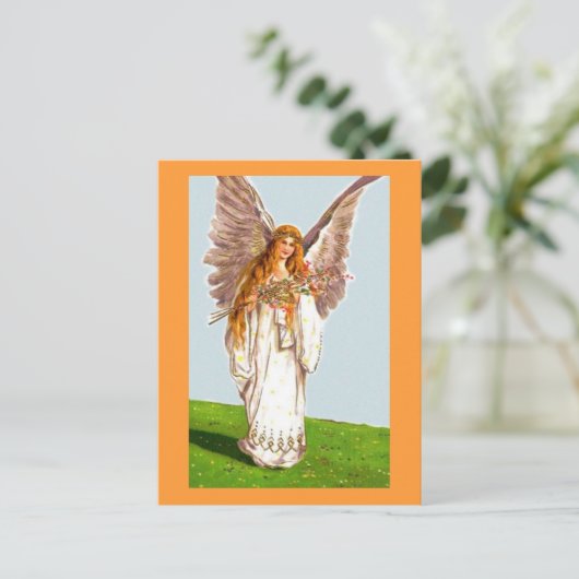 Engel met kaftan briefkaart (Staand voorkant)