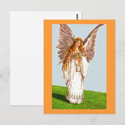 Engel met kaftan briefkaart (Voorkant / Achterkant)