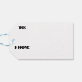 Engel met kerstbloemen cadeaulabel (Achterkant Horizontaal)